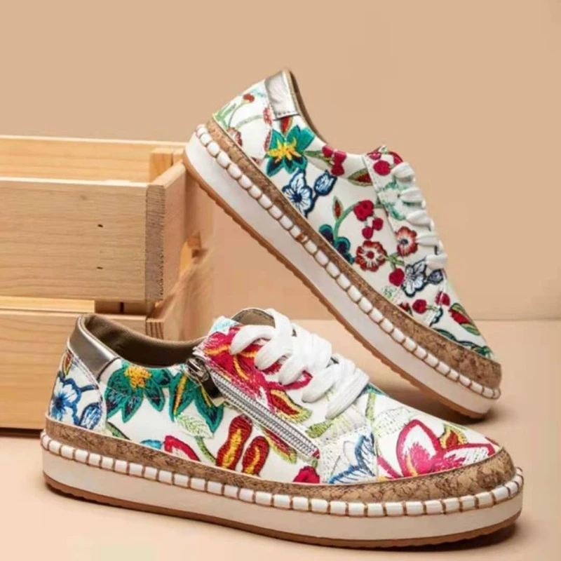 2022 New Women Shoes Elegant Floral Print Lace Up Flats Shoes Women Spring Casual Shoes Female Fashion Shoes Women
2022 New Women Shoes Elegant Floral Print Lace Up Flats Shoes Women Spring Casual Shoes Female Fashion Shoes Women