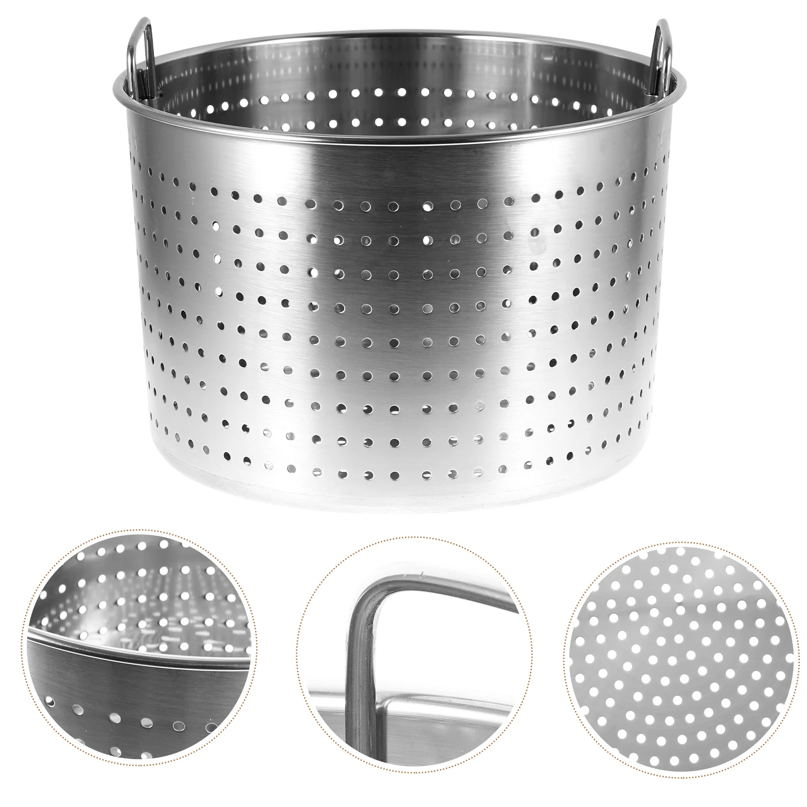 Metal Colander Stainless Steel Filter Barrel Pot Crayfish Large Bucket Leaky Kitchen Supplies
Metal Colander Stainless Steel Filter Barrel Pot Crayfish Large Bucket Leaky Kitchen Supplies