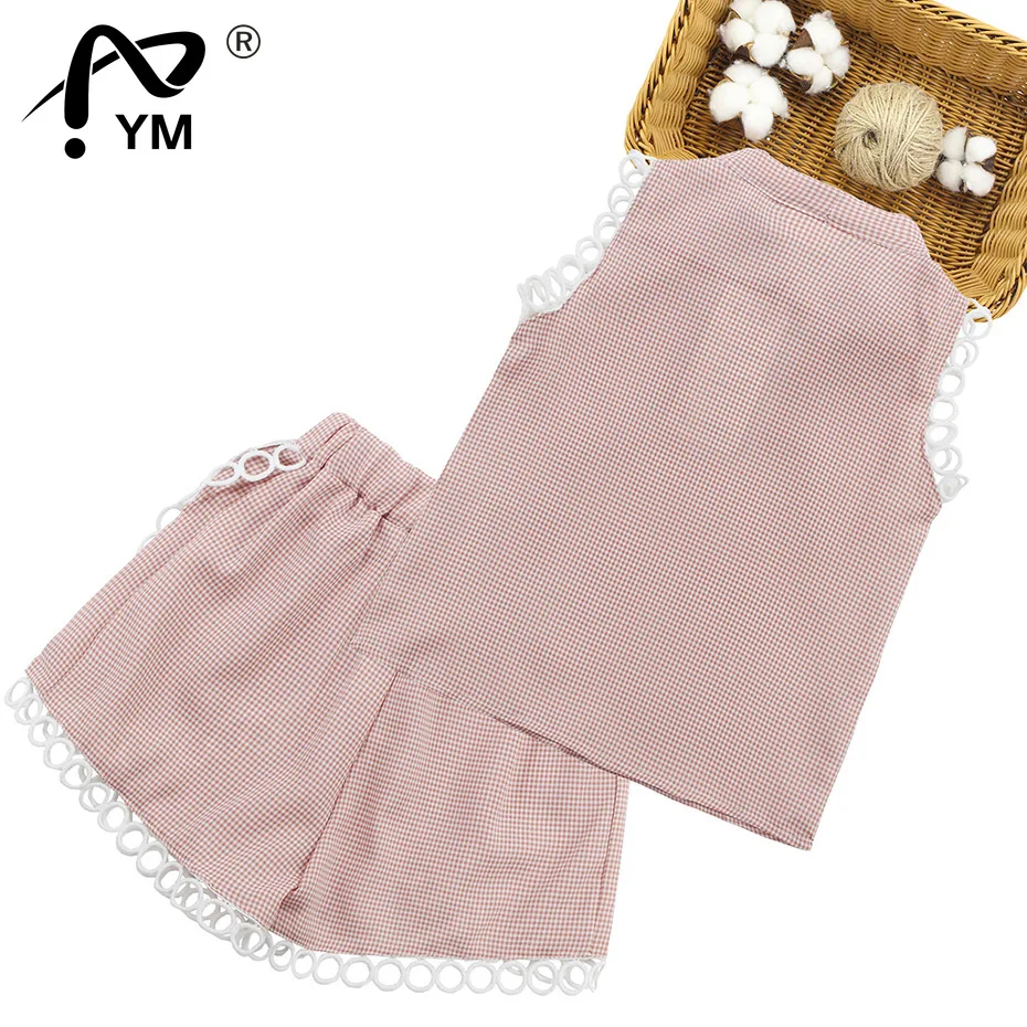 New Summer Clothes For Girls Lace Sleeve Vest + Short Girls Clothing Set Plaid Teenage Children'S Summer Suits 6 8 10 12 13 14 Y
New Summer Clothes For Girls Lace Sleeve Vest + Short Girls Clothing Set Plaid Teenage Children'S Summer Suits 6 8 10 12 13 14 Y