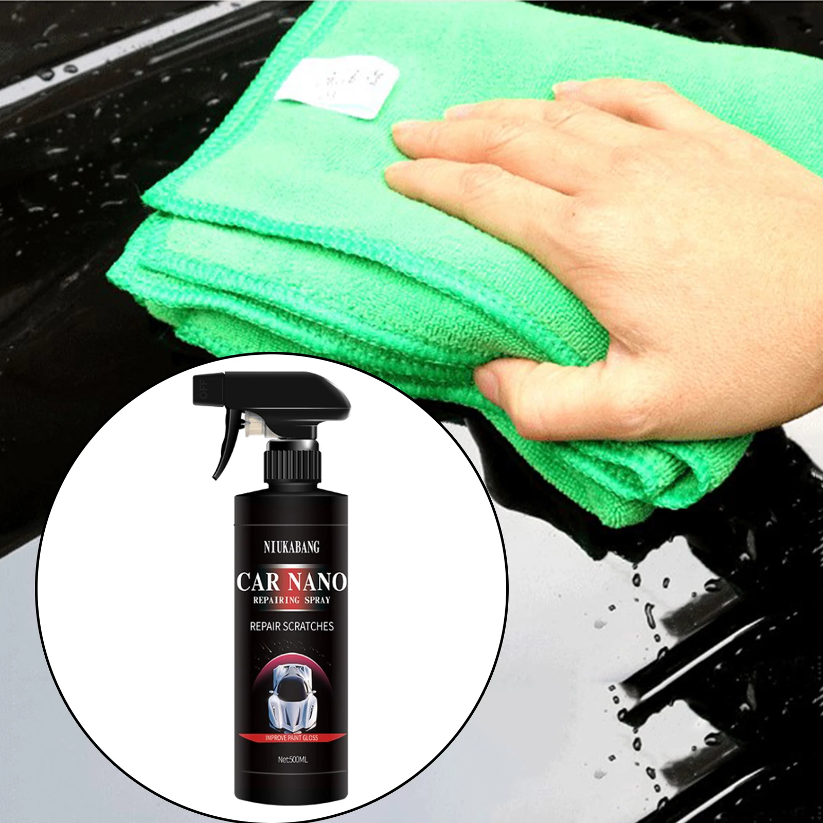 120ml/500ml Ceramic Car Coating Spray Nano Car Scratch Removal Spray Nano Repair Spray Hydrophobic Glass Coating Polish Spray
120ml/500ml Ceramic Car Coating Spray Nano Car Scratch Removal Spray Nano Repair Spray Hydrophobic Glass Coating Polish Spray