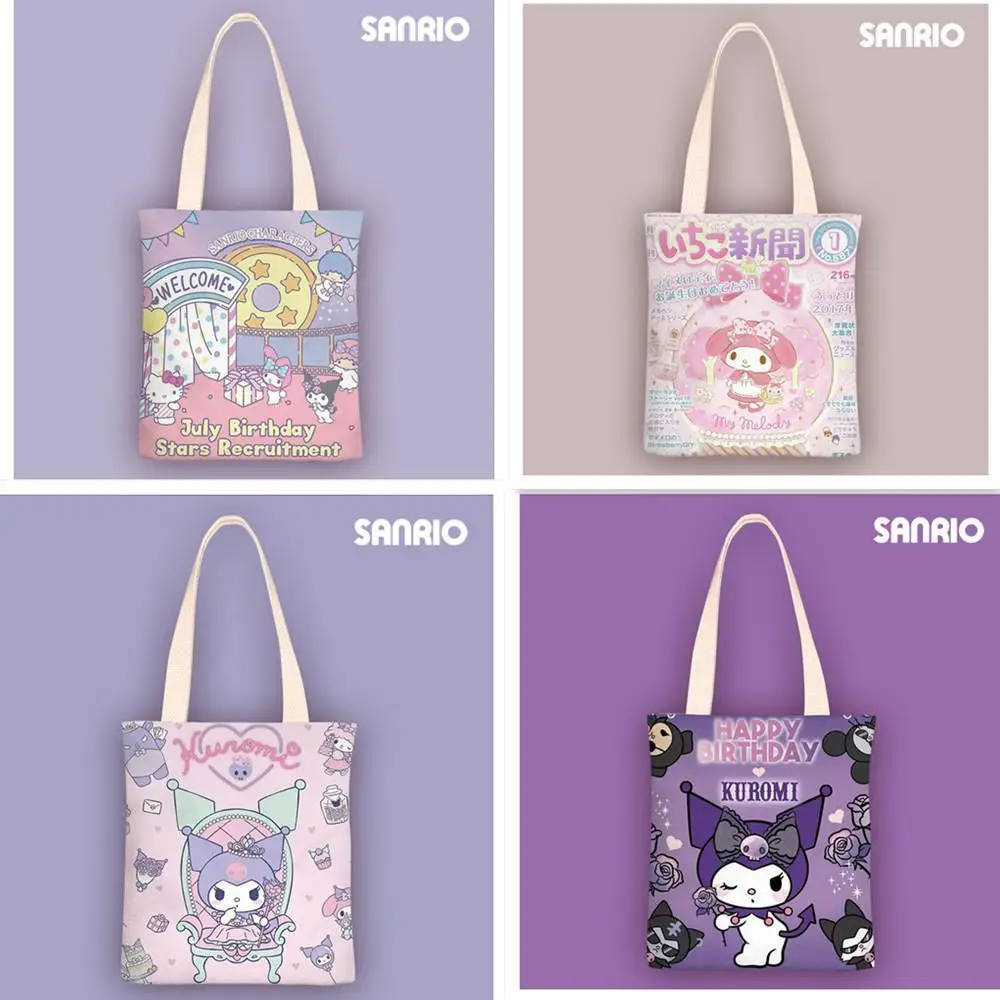 New Cartoon Anime Kuromi My Melody Canvas Bag Women's One-Shoulder Simple Student Class Bag As A Gift for Friends
New Cartoon Anime Kuromi My Melody Canvas Bag Women's One-Shoulder Simple Student Class Bag As A Gift for Friends