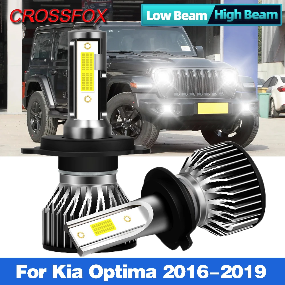2PCS 12000LM Canbus LED Headlight 9005 HB3 9006 HB4 LED Lamp Bulbs CSP Chip Car Light 12V 6000K For Kia Optima 2016-2019
2PCS 12000LM Canbus LED Headlight 9005 HB3 9006 HB4 LED Lamp Bulbs CSP Chip Car Light 12V 6000K For Kia Optima 2016-2019