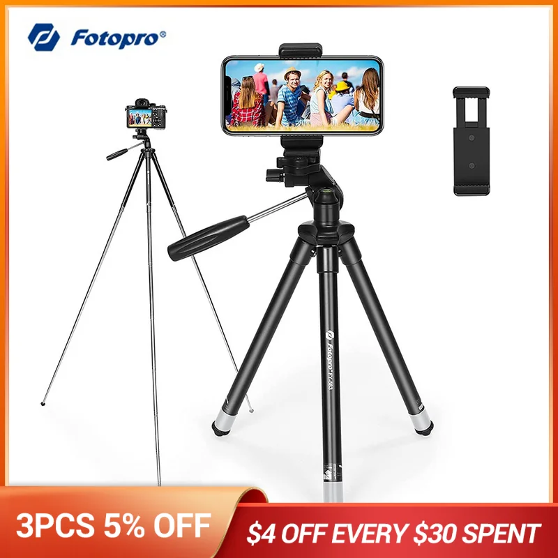 Fotopro Phone Camera Tripod Stand 40 inches Lightweight Travel Tripods for 13 Pro Max/12 Pro Max Samsung S21 GoPro Tiktok YouTub
Fotopro Phone Camera Tripod Stand 40 inches Lightweight Travel Tripods for 13 Pro Max/12 Pro Max Samsung S21 GoPro Tiktok YouTub