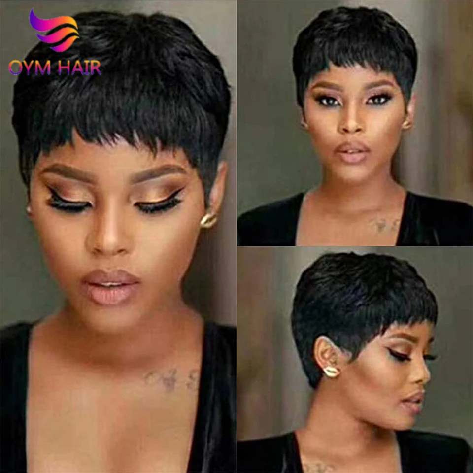 Natural Color Short Bob Straight Human Wigs with Bangs for Black Women Brazilian Virgin Hair Pixie Cut Wig Cheap Human Hair Wig
Natural Color Short Bob Straight Human Wigs with Bangs for Black Women Brazilian Virgin Hair Pixie Cut Wig Cheap Human Hair Wig