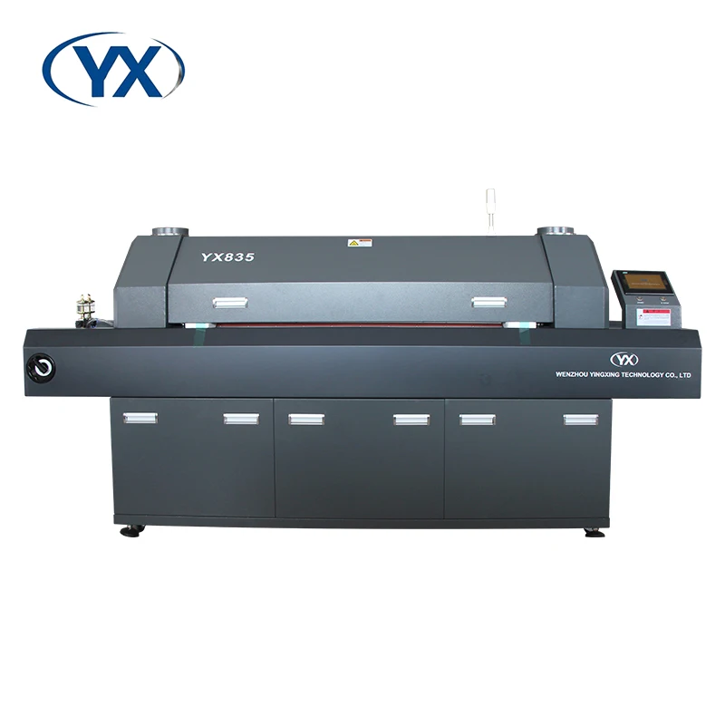Stable Temperature Belt Reflow Oven Machine YX835 with 8 Temperature Zone for SMT Production Line
Stable Temperature Belt Reflow Oven Machine YX835 with 8 Temperature Zone for SMT Production Line