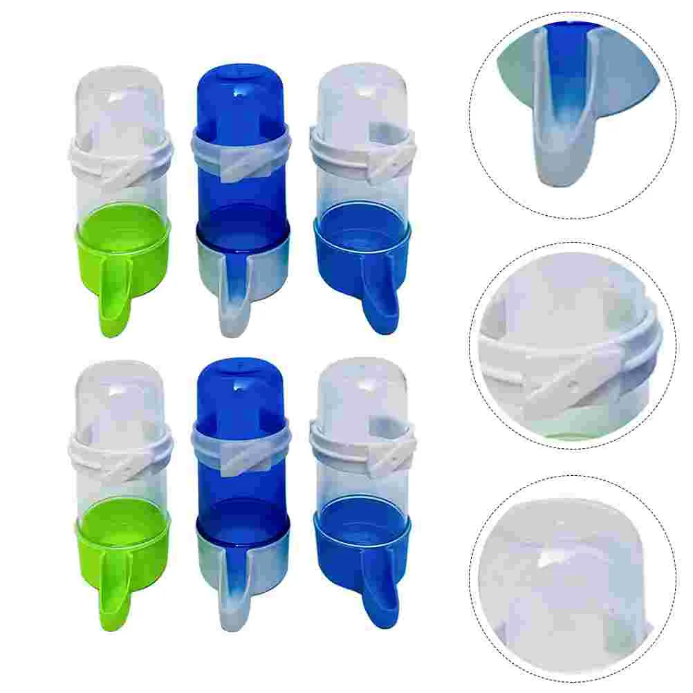 6 Pcs Automatic Drinking Fountain Birds' Waterbowl Plastic Carafe Dispenser Pet Container Tool Feeding
6 Pcs Automatic Drinking Fountain Birds' Waterbowl Plastic Carafe Dispenser Pet Container Tool Feeding