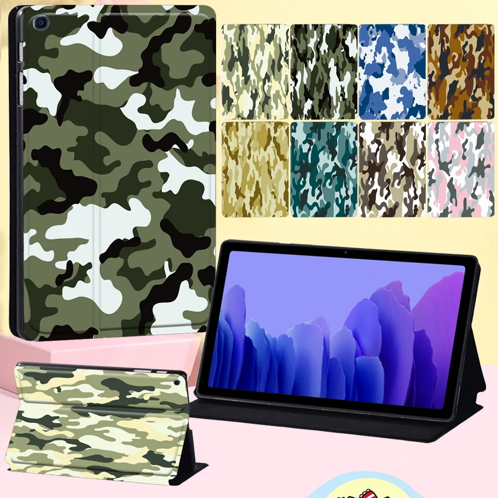 Tablet Cover Case for Samsung Galaxy Tab A8 10.5 2022 X200 X205/A7 10.4 T500 T505 2020 Camouflage Print Leather Protective Shell 
Tablet Cover Case for Samsung Galaxy Tab A8 10.5 2022 X200 X205/A7 10.4 T500 T505 2020 Camouflage Print Leather Protective Shell