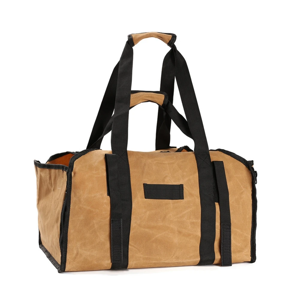 Firewood Carrier Bag Camping Storage Bax Folding Storage Box with Handle with External Hanging Strip Wax Canvas New Sports
Firewood Carrier Bag Camping Storage Bax Folding Storage Box with Handle with External Hanging Strip Wax Canvas New Sports