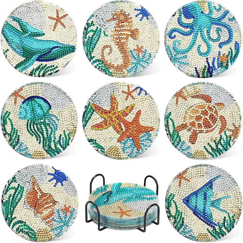 Diamond Painting Coaster with Stand DIY Mandala Christmas Halloween Diamond Painting Kit Old Snowman Gift
Diamond Painting Coaster with Stand DIY Mandala Christmas Halloween Diamond Painting Kit Old Snowman Gift