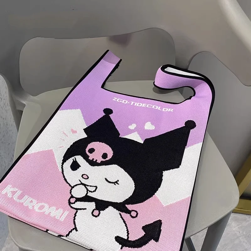 Kuromi Kawaii Cinnamoroll вязаная сумка для девушек сумка для нижнего белья универсальная ручная сумочка
Kuromi Kawaii Cinnamoroll вязаная сумка для девушек сумка для нижнего белья универсальная ручная сумочка