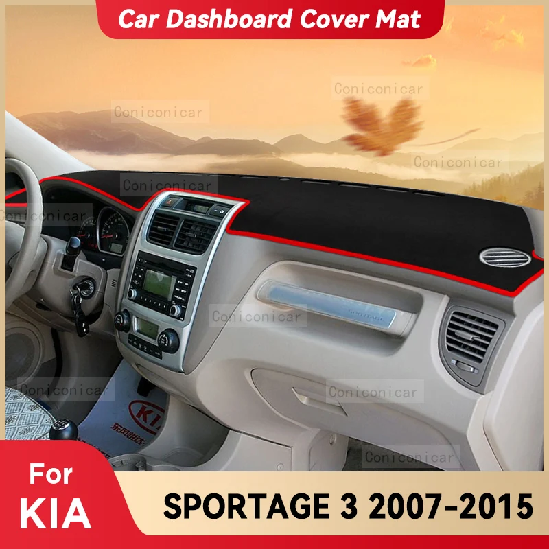 Накладка на приборную панель автомобиля для KIA SPORTAGE 3 2007-2015, накладка от солнца, защитный коврик для приборной панели, аксессуары для защиты коврика
Накладка на приборную панель автомобиля для KIA SPORTAGE 3 2007-2015, накладка от солнца, защитный коврик для приборной панели, аксессуары для защиты коврика