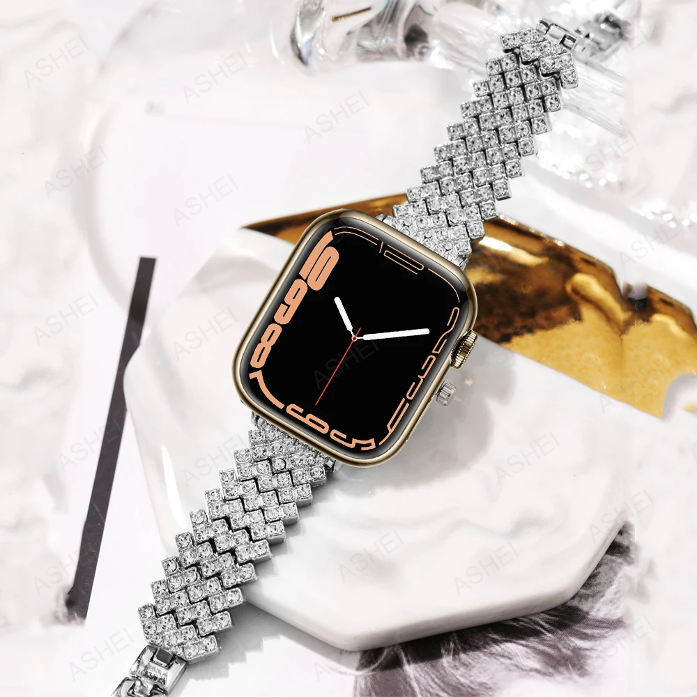 Ремешок Женский Correa для apple watch 41 мм 40 мм, браслет с украшениями для iwatch 7 6 5 4 se apple watch 45 мм 44 мм, 38 мм 42 мм
Ремешок Женский Correa для apple watch 41 мм 40 мм, браслет с украшениями для iwatch 7 6 5 4 se apple watch 45 мм 44 мм, 38 мм 42 мм