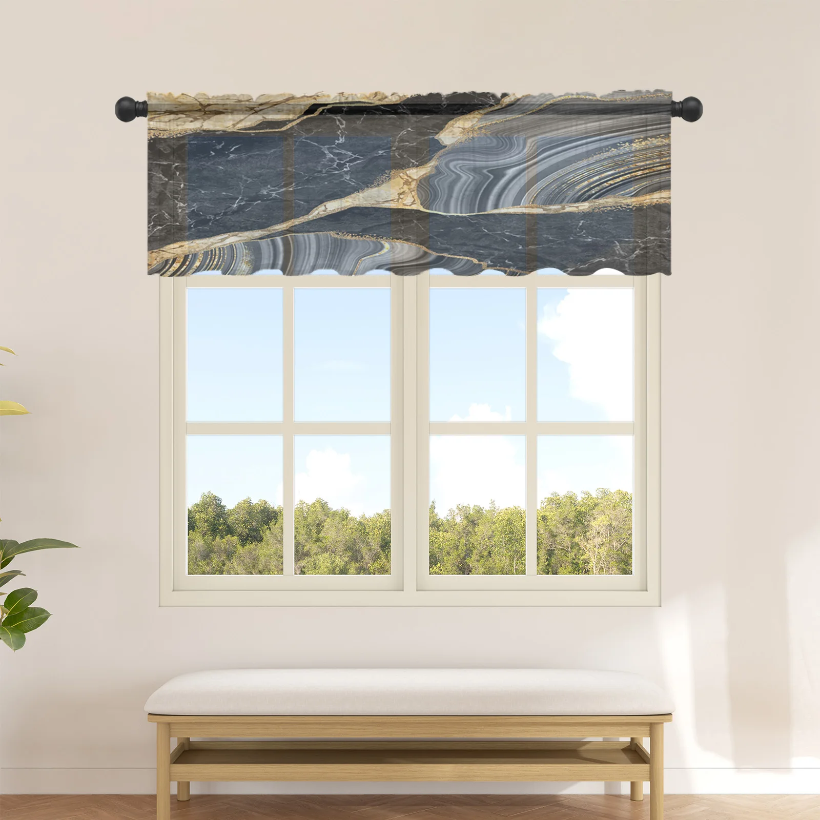 Black Marble Texture Short Tulle Curtain Kitchen Cabinet Curtains Living Room Bedroom Curtain for Home Decor
Black Marble Texture Short Tulle Curtain Kitchen Cabinet Curtains Living Room Bedroom Curtain for Home Decor