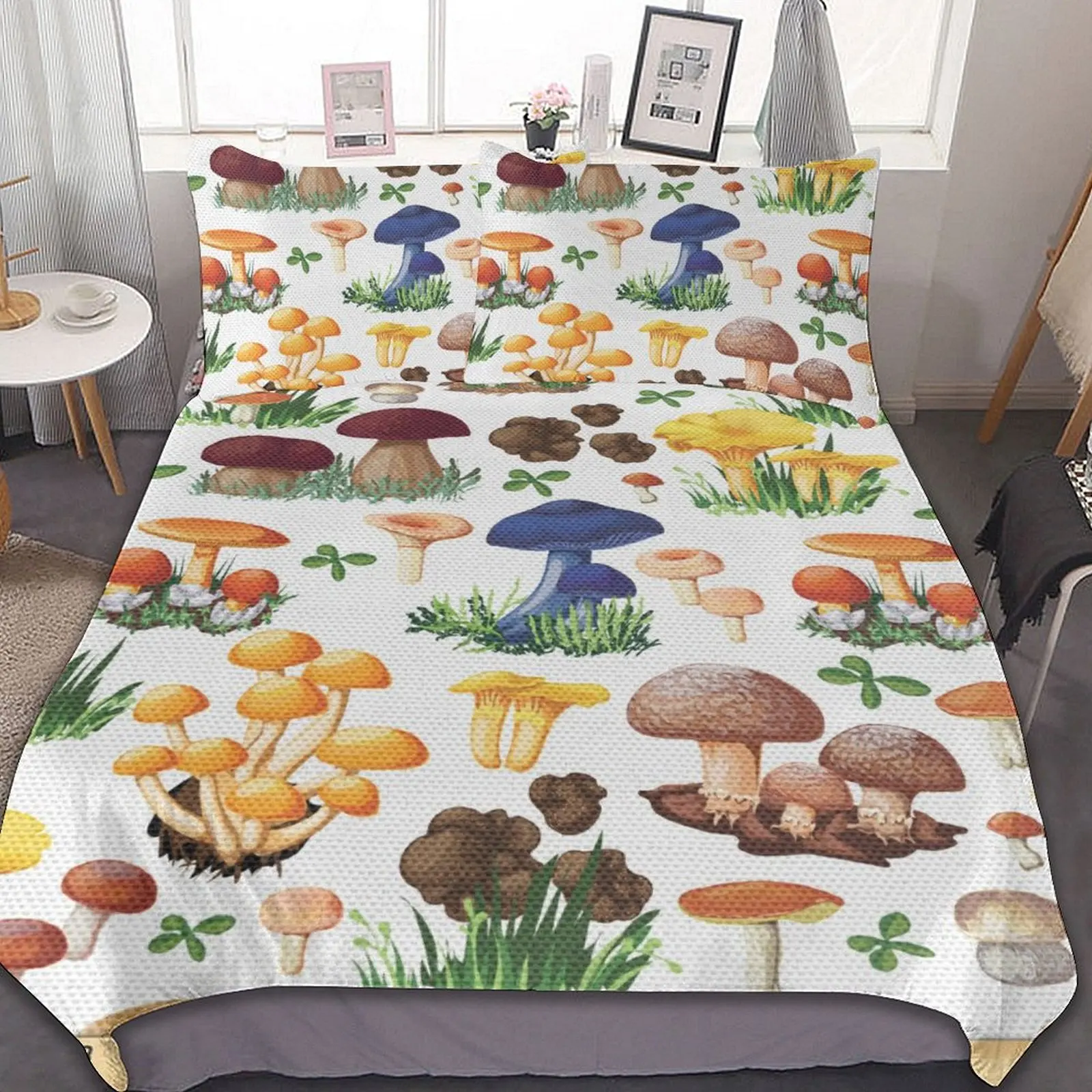 Natural Wild Mushroom Organic Food Pattern 3-Piece Bedding Set (1 Duvet Cover + 2 Pillow Shams) Bedding Bag
Natural Wild Mushroom Organic Food Pattern 3-Piece Bedding Set (1 Duvet Cover + 2 Pillow Shams) Bedding Bag