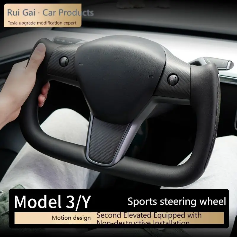 PHOONENG steering Wheel For Tesla Model 3 Model Y 2016-2022 Racing Leather Alcantara Carbon Fiber Black White Color Heating
PHOONENG steering Wheel For Tesla Model 3 Model Y 2016-2022 Racing Leather Alcantara Carbon Fiber Black White Color Heating