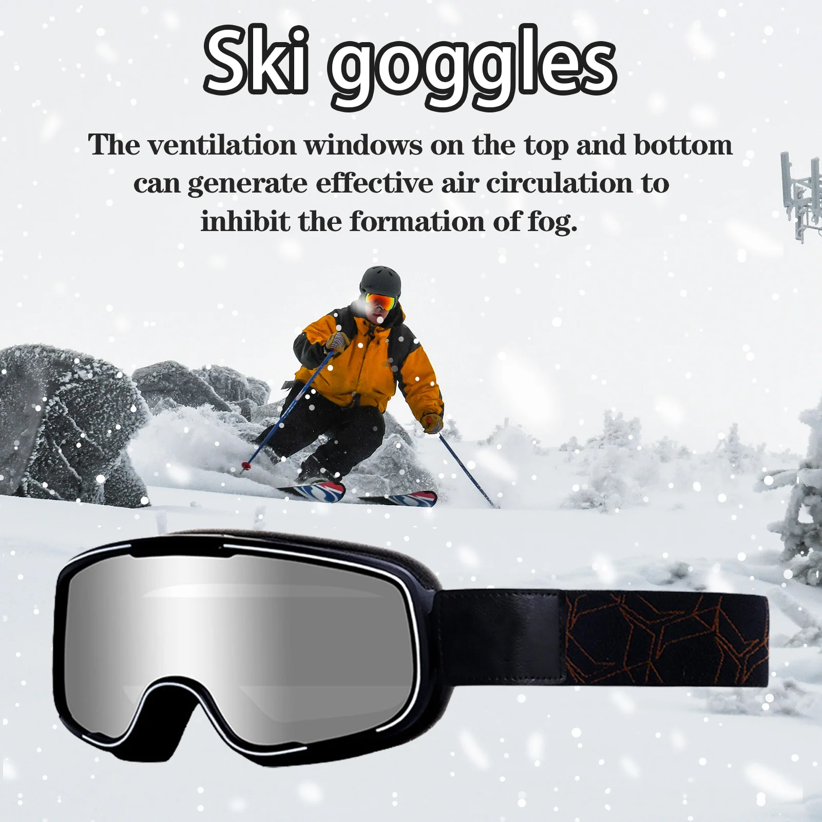 Ski Goggles UV Protection OTG Design Anti-Fog Winter Snow Sport Snowboard Snowmobile Skiing Glasses For Men Women
Ski Goggles UV Protection OTG Design Anti-Fog Winter Snow Sport Snowboard Snowmobile Skiing Glasses For Men Women