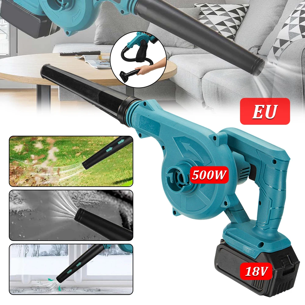 Cordless Electric Air Blower Blowing & Suction Handheld Leaf Computer Dust Collector Cleaning Sweeper For Makita 18V Battery
Cordless Electric Air Blower Blowing & Suction Handheld Leaf Computer Dust Collector Cleaning Sweeper For Makita 18V Battery