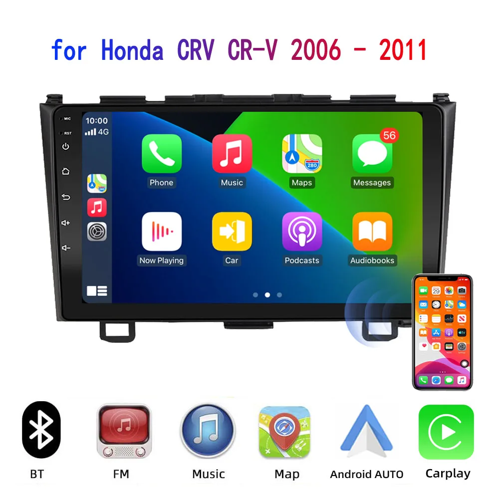 Android радио для Honda CRV CR-V 2006-2011 2 Din Авторадио Стерео Автомобильный GPS-навигатор головное устройство мультимедийный плеер Carplay экран
Android радио для Honda CRV CR-V 2006-2011 2 Din Авторадио Стерео Автомобильный GPS-навигатор головное устройство мультимедийный плеер Carplay экран