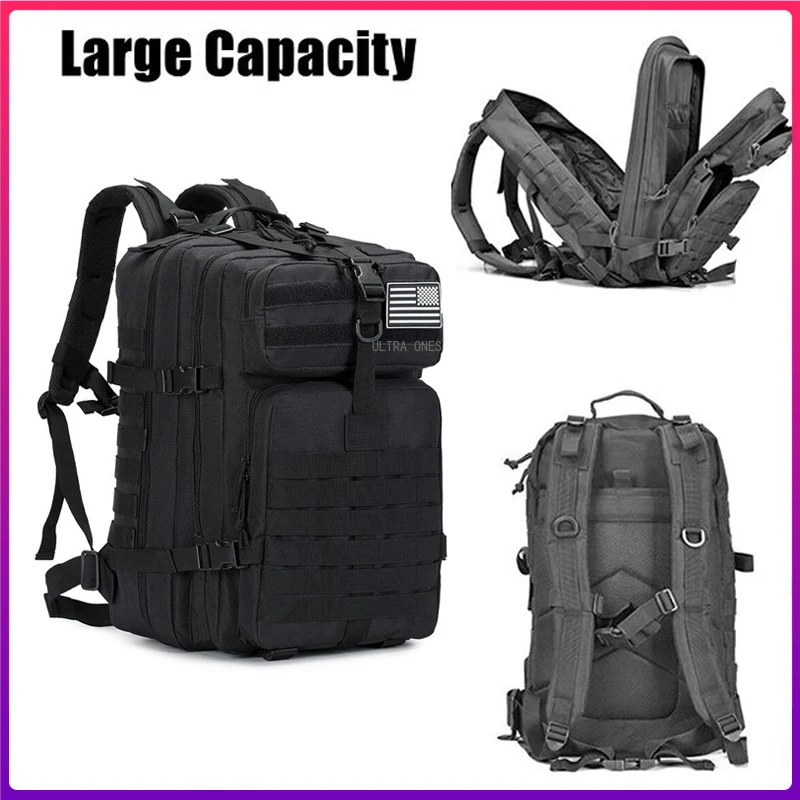 50L/30L Large Capacity Military Tactical Backpack Outdoor Sport Army Hunting Travel Bags Molle Camping Hiking Trekking Rucksack
50L/30L Large Capacity Military Tactical Backpack Outdoor Sport Army Hunting Travel Bags Molle Camping Hiking Trekking Rucksack