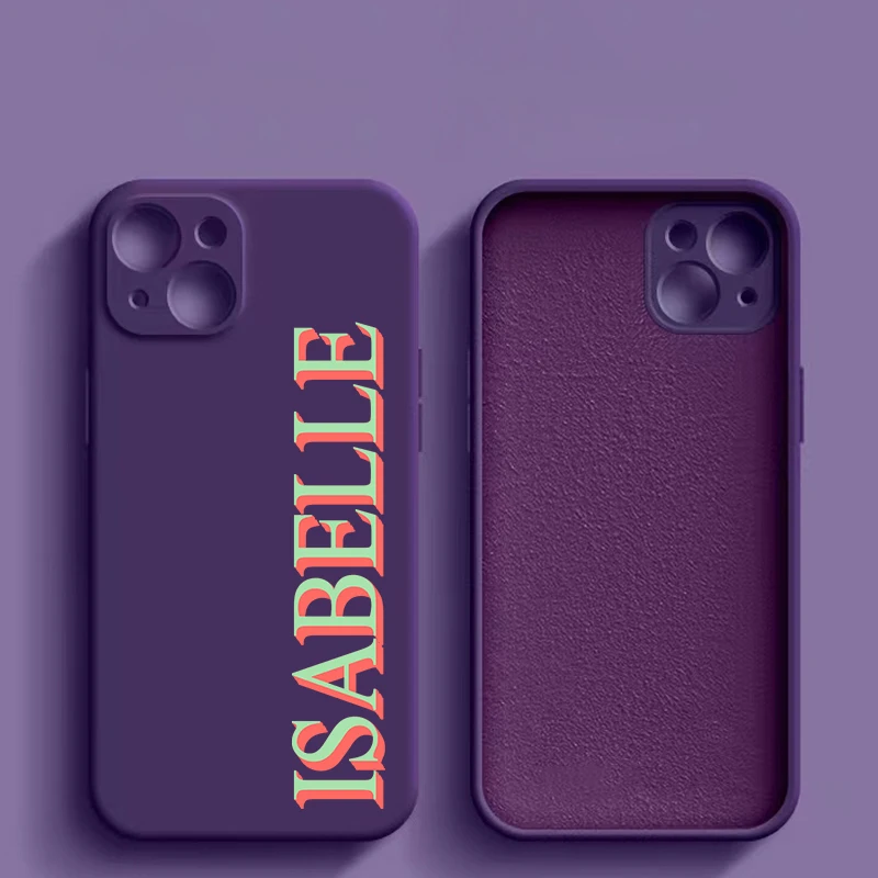 For iPhone 11 12 13 14 Pro Max 14 13 Pro Case Luxury Liquid Silicone Soft Personalised Customized Name Monogram Initials Cover
For iPhone 11 12 13 14 Pro Max 14 13 Pro Case Luxury Liquid Silicone Soft Personalised Customized Name Monogram Initials Cover