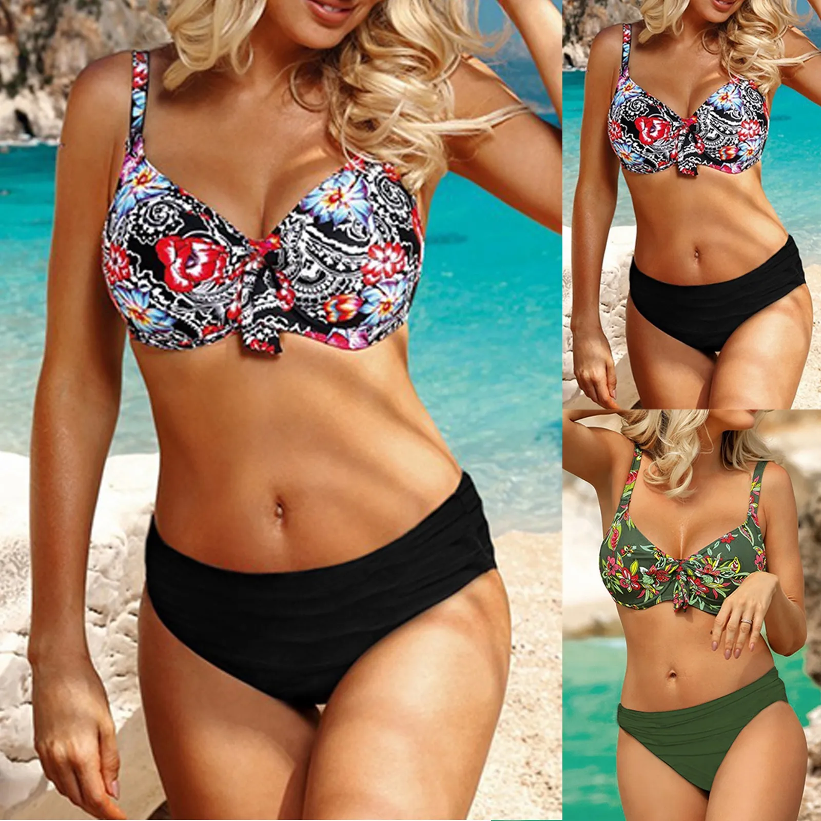 Sexy High Waist Bikinis 2022 New Halter Swimwear Women Swimsuit Female Bikini Set Print Bodysuit Bathing Suit Summer Biquini XL
Sexy High Waist Bikinis 2022 New Halter Swimwear Women Swimsuit Female Bikini Set Print Bodysuit Bathing Suit Summer Biquini XL