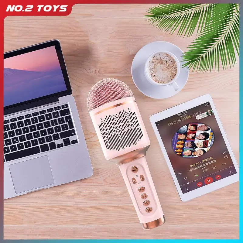 Wireless Bluetooth Integrated Mini Musical Instrument Microphone Family Karaoke Luminous Clear Voice Audio Bluetooth Microphone 
Wireless Bluetooth Integrated Mini Musical Instrument Microphone Family Karaoke Luminous Clear Voice Audio Bluetooth Microphone