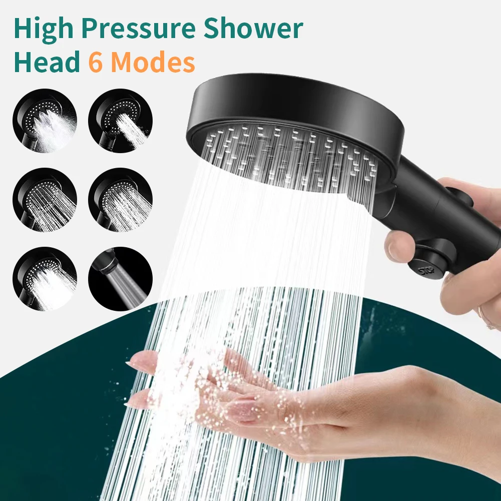2022 New One-Key Stop Handheld Shower Jets High Pressure Shower Head 6 Modes Adjustable Bath Shower Head Bathroom Accessories
2022 New One-Key Stop Handheld Shower Jets High Pressure Shower Head 6 Modes Adjustable Bath Shower Head Bathroom Accessories