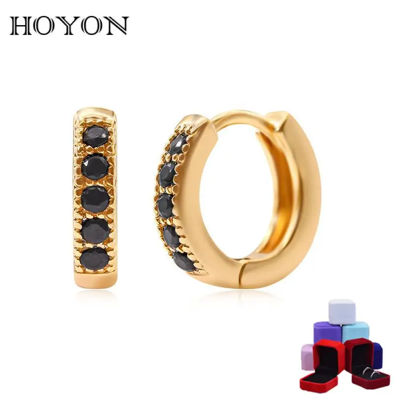 HOYON 2022 Luxurious 18k Rose Gold Gilded obsidian Gemstone Earrings round for women Ofiice Jewelry Black AAA Zircon free ship
HOYON 2022 Luxurious 18k Rose Gold Gilded obsidian Gemstone Earrings round for women Ofiice Jewelry Black AAA Zircon free ship