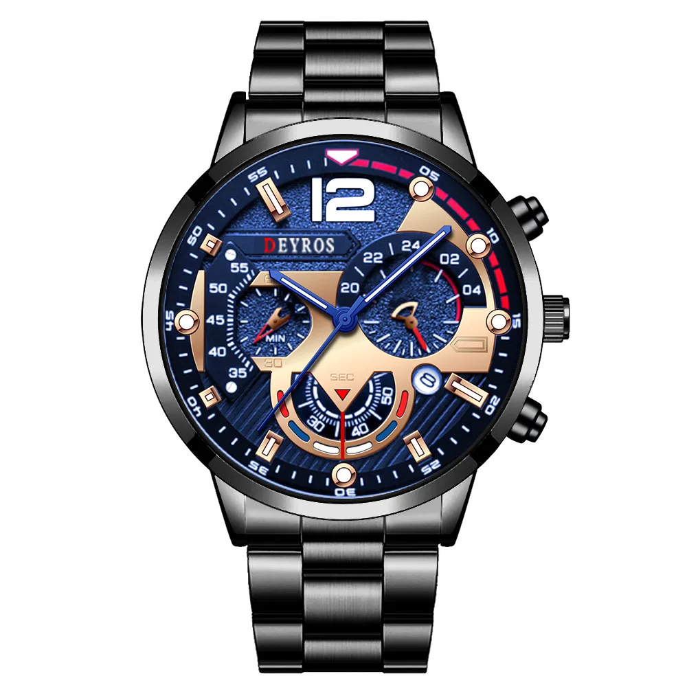 Luxury Mens Watches Fashion Gold Stainless Steel Quartz Wrist Watch Calendar Luminous Clock Men Business Casual Watch
Luxury Mens Watches Fashion Gold Stainless Steel Quartz Wrist Watch Calendar Luminous Clock Men Business Casual Watch