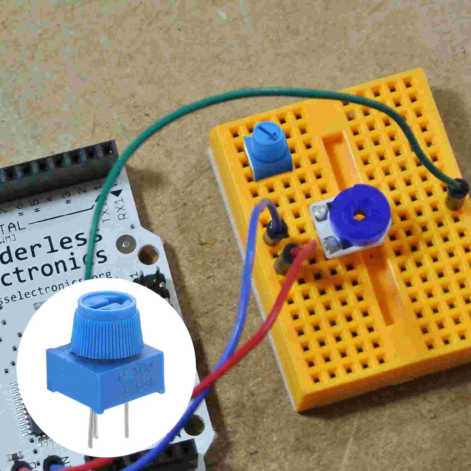 10 Pcs Resistor Potentiometer Kit Blue Decor 3 Pin Multiturn Trimmer Assortment Adjustable Resistors Potentiometers
10 Pcs Resistor Potentiometer Kit Blue Decor 3 Pin Multiturn Trimmer Assortment Adjustable Resistors Potentiometers