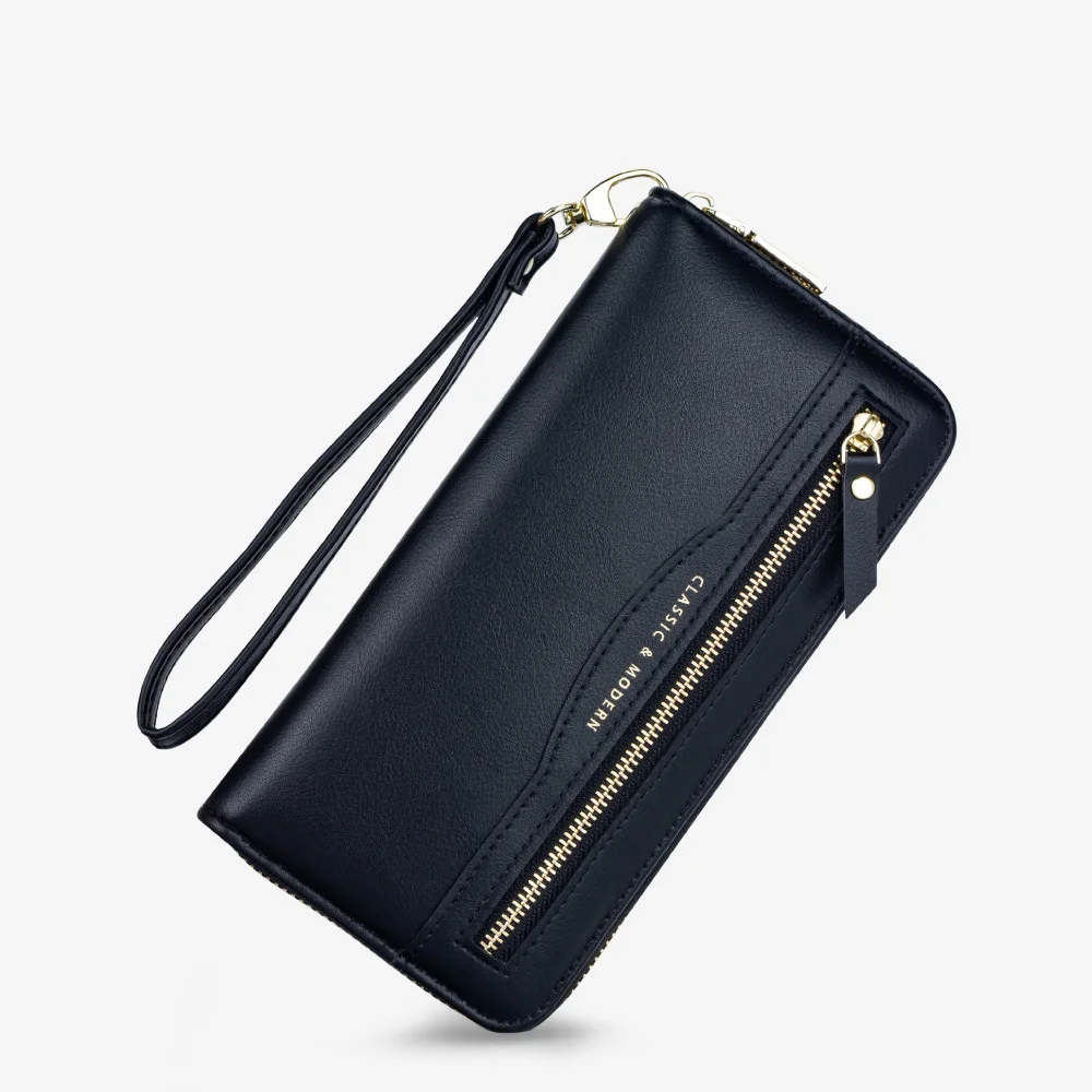 Classic Women's Zipper Purse Bag Lady Business Casual Clutch Bag Multi Function Horizontal Style Soild Color PU Wallet
Classic Women's Zipper Purse Bag Lady Business Casual Clutch Bag Multi Function Horizontal Style Soild Color PU Wallet