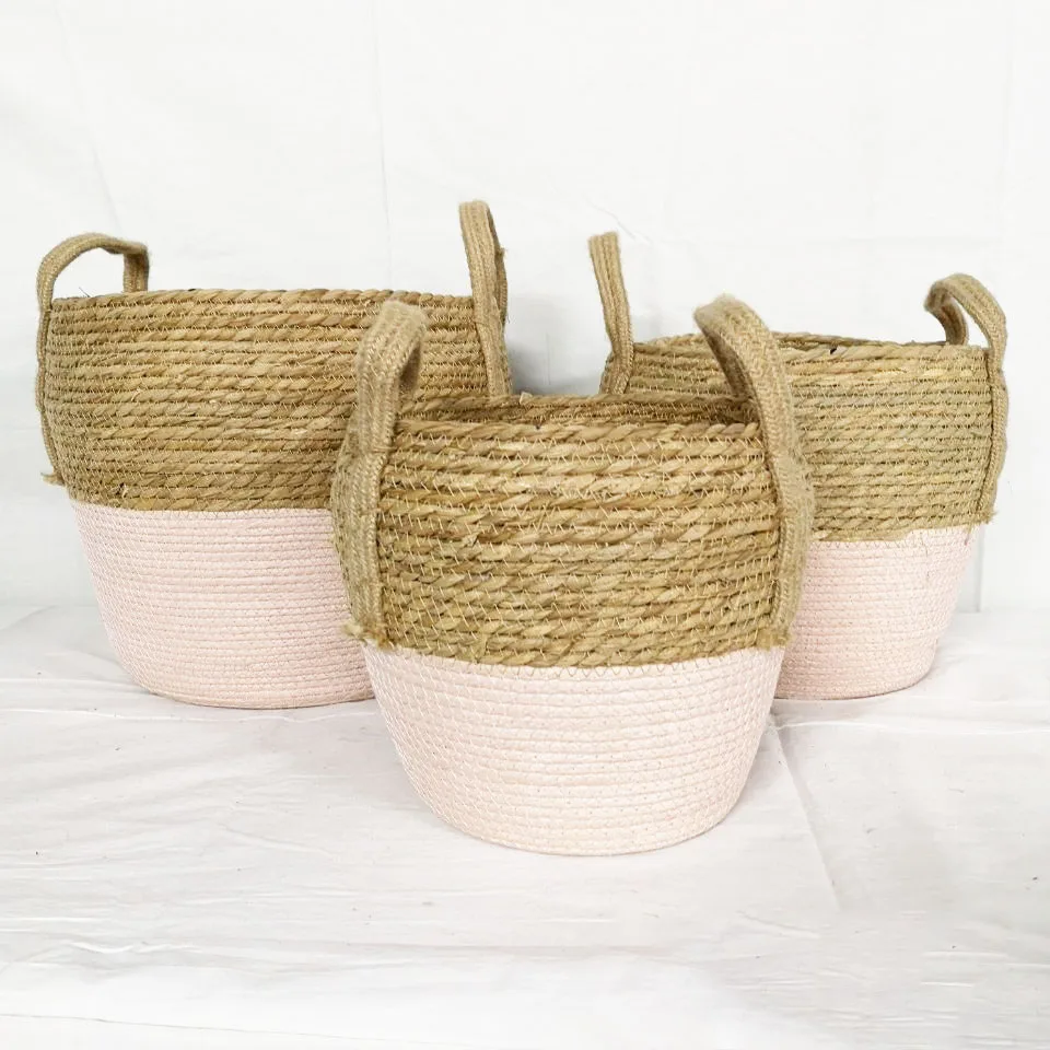 New Design Eco friendly Straw Woven Flower Pot Wholesale grass Planter Plant Baskets for garden decoration
New Design Eco friendly Straw Woven Flower Pot Wholesale grass Planter Plant Baskets for garden decoration