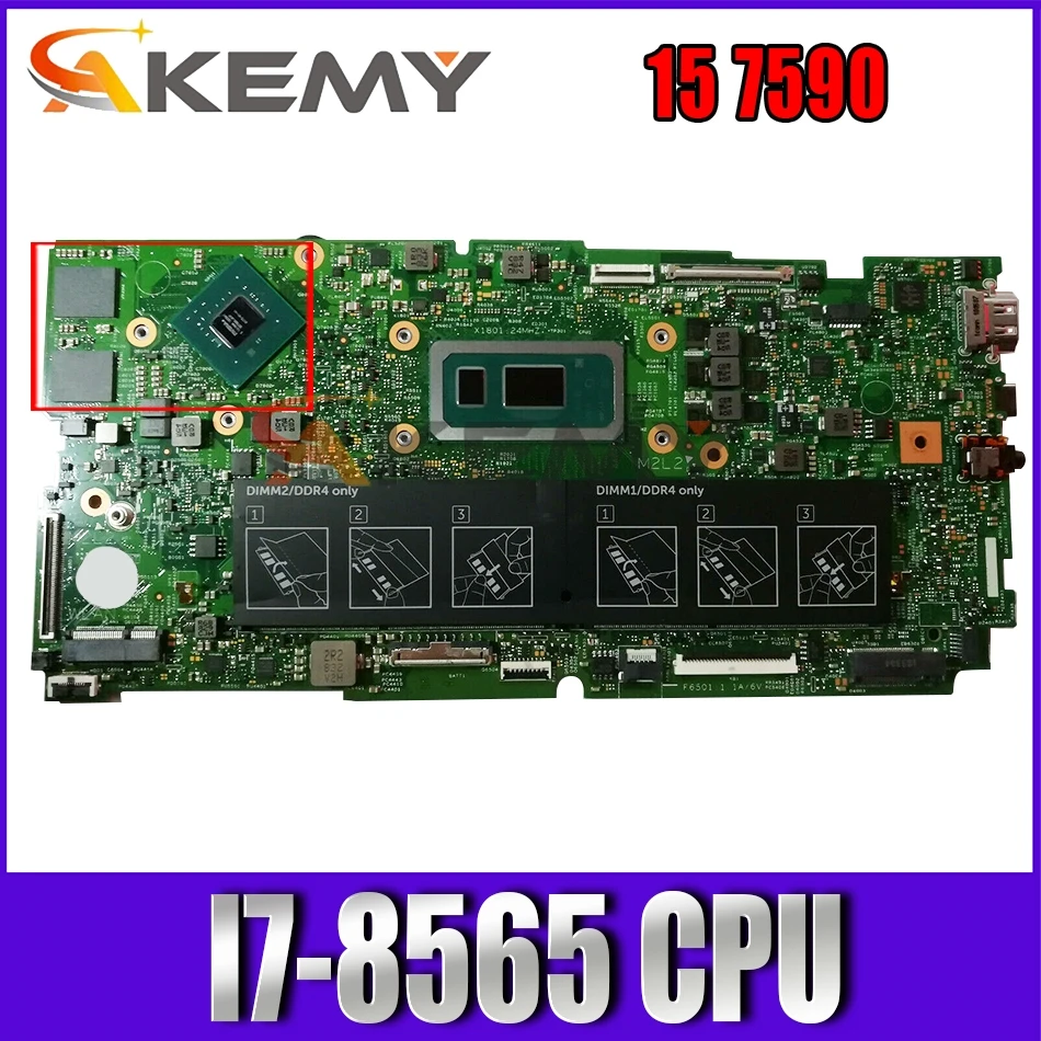 CN-0X8Y3N 8XY3N Mainboard For DELL Inspiron 15 7590 Laptop Motherboard 18718-1 SRFFW I7-8565 cpu tested ok
CN-0X8Y3N 8XY3N Mainboard For DELL Inspiron 15 7590 Laptop Motherboard 18718-1 SRFFW I7-8565 cpu tested ok