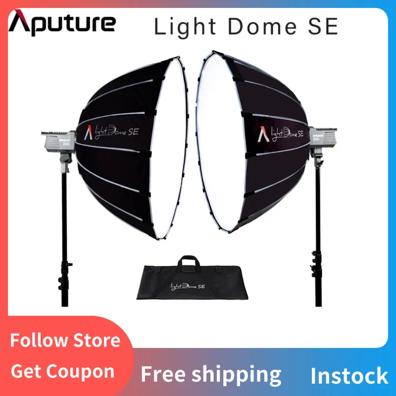 Aputure Light Dome SE Softbox Bowens Mount LED Light Lightweight Portable Flash Diffuser for 120DII 300DII Amaran 100 200D/X
Aputure Light Dome SE Softbox Bowens Mount LED Light Lightweight Portable Flash Diffuser for 120DII 300DII Amaran 100 200D/X