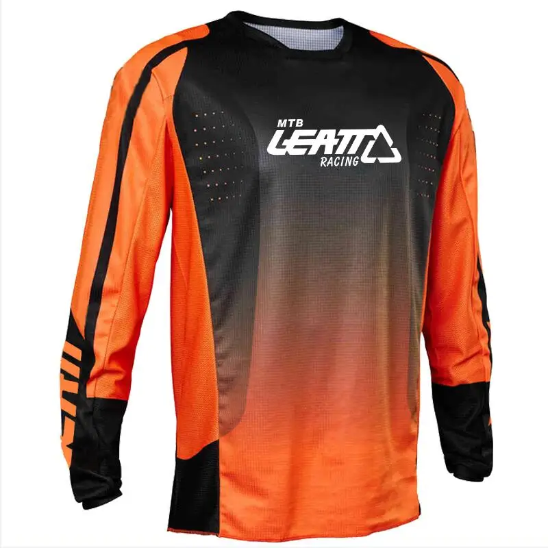 

Quick Drying Motocross T-Shirt for Men, Downhill Jersey, MX, BMX, DH, Cycling Jersey, MTB Leatt Racing, 2023 Mountain Bike
