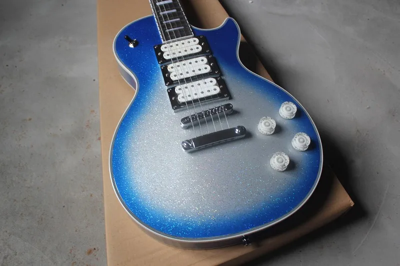 standard custom Black white Silver powder color electric guitar 3 pickups mahogany body 524
standard custom Black white Silver powder color electric guitar 3 pickups mahogany body 524