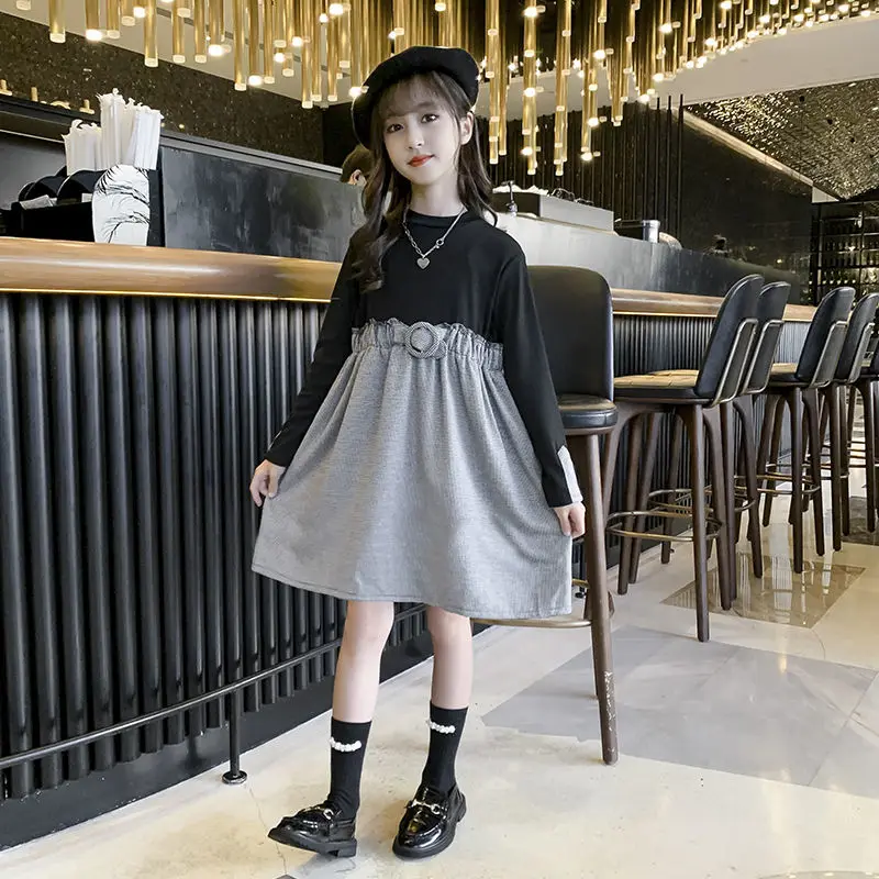Girls Dress Spring Autumn Black Long Sleeve Patchwork Kids Dress Casual Children Costume for Girls Clothes 4 6 8 10 12 Years
Girls Dress Spring Autumn Black Long Sleeve Patchwork Kids Dress Casual Children Costume for Girls Clothes 4 6 8 10 12 Years
