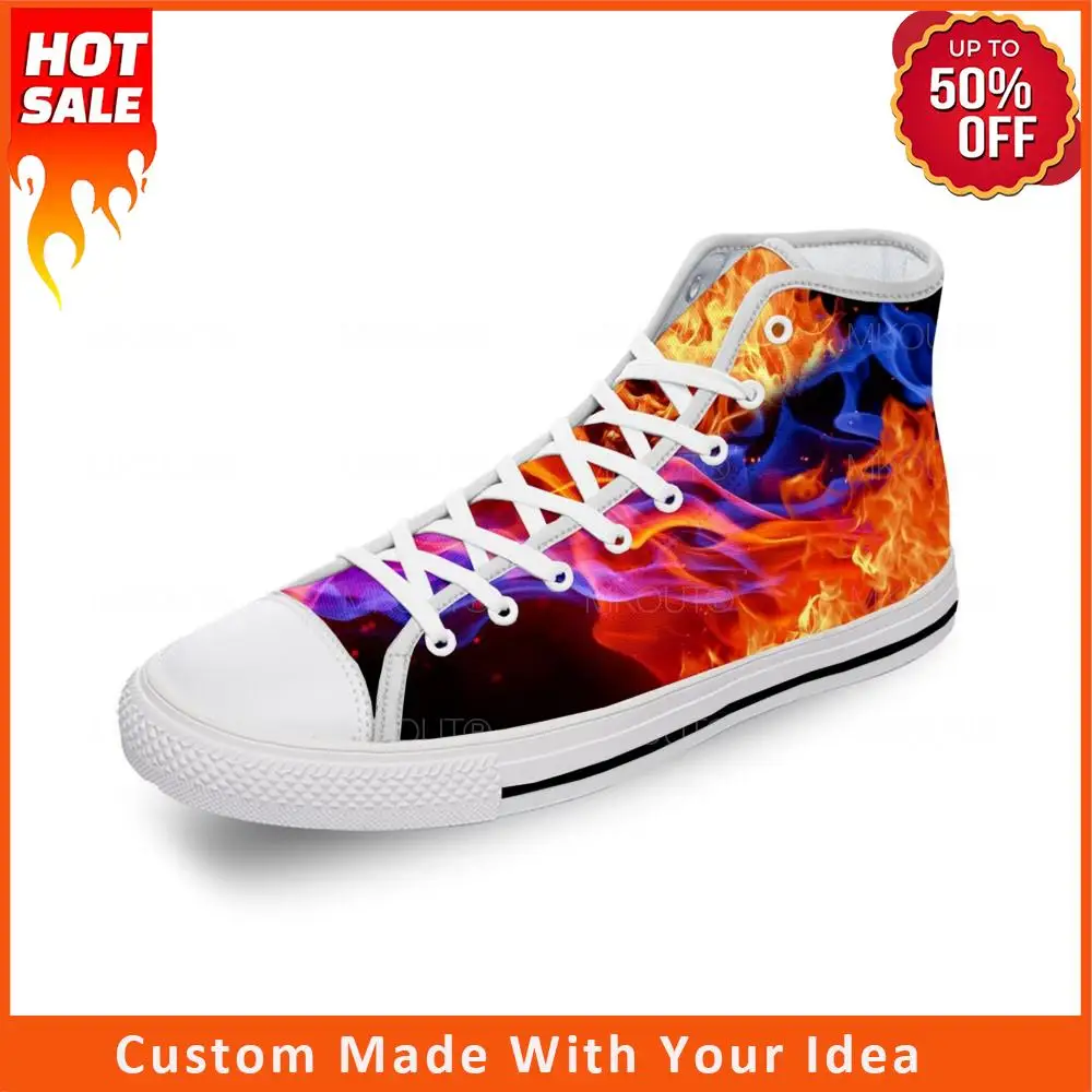 Anime Cartoon Flaming Flame Fire White Cloth Fashion 3D Print High Top Canvas Shoes Men Women Lightweight Breathable Sneakers
Anime Cartoon Flaming Flame Fire White Cloth Fashion 3D Print High Top Canvas Shoes Men Women Lightweight Breathable Sneakers