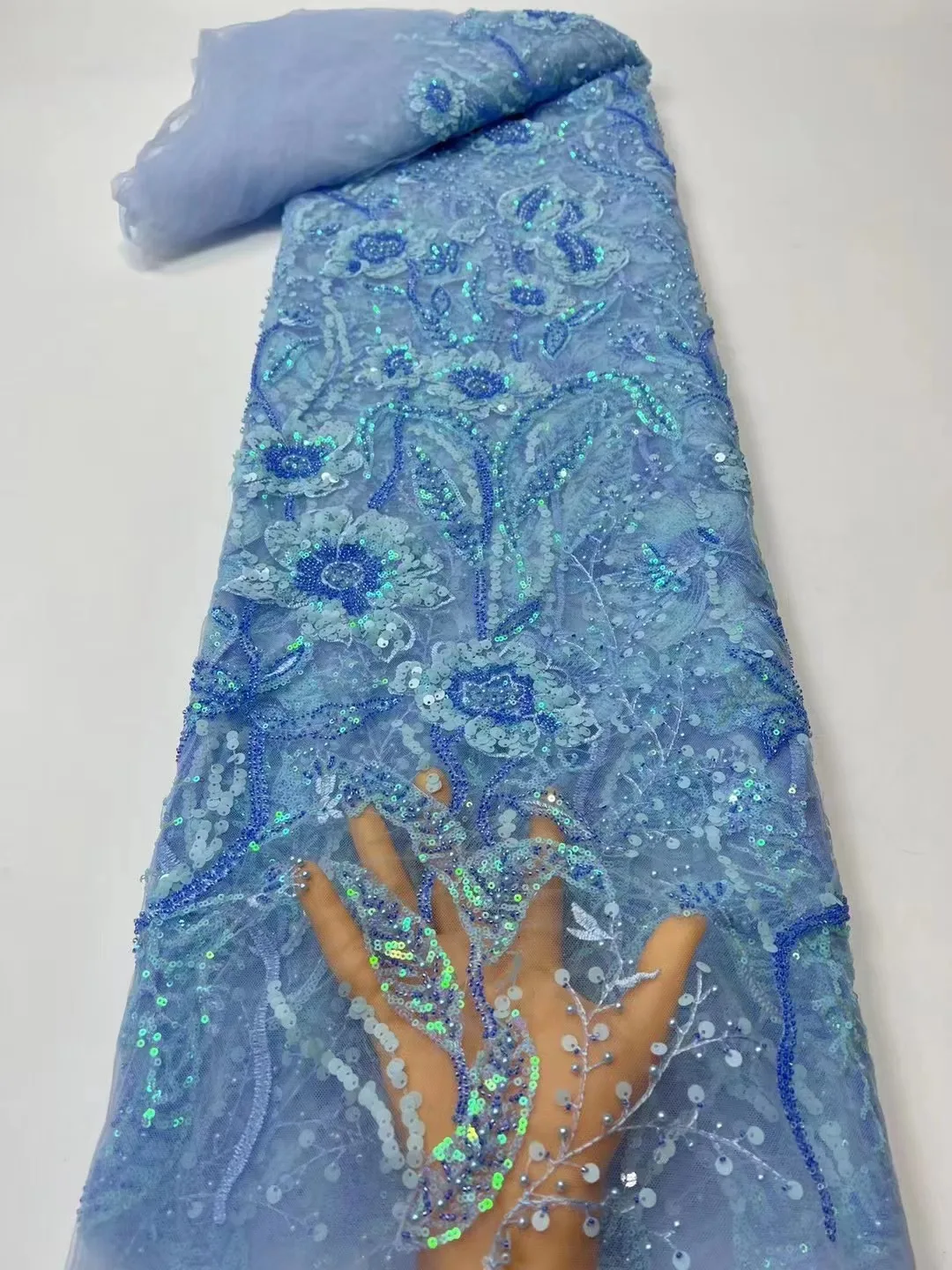 Luxury Heavy Beaded African Lace Tulle Fabric With Sequins 2023 High Quality Nigeria Bead Tube Embroidery Fabric Materials
Luxury Heavy Beaded African Lace Tulle Fabric With Sequins 2023 High Quality Nigeria Bead Tube Embroidery Fabric Materials