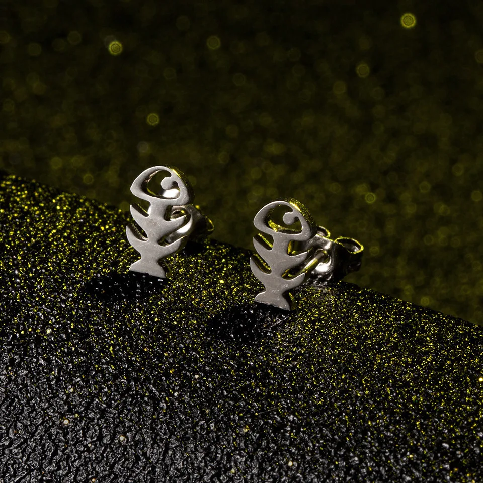 TULX Stainless Steel Stud Earring Cute Fish Bone Earrings For Women Kids Ear Studs Female Piercing Jewelry Wholesale
TULX Stainless Steel Stud Earring Cute Fish Bone Earrings For Women Kids Ear Studs Female Piercing Jewelry Wholesale