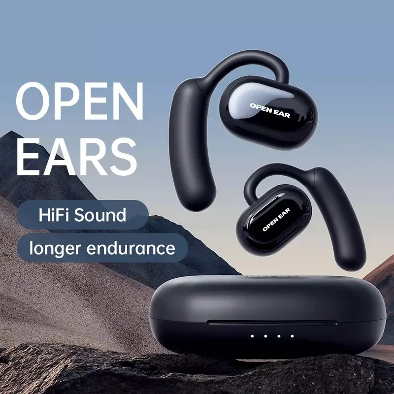 Wireless Open Ear Earbuds Bone Conduction Sport Running Headphone HiFi Stereo Bass TWS Earphones Noice Cancel Gaming Headset Mic
Wireless Open Ear Earbuds Bone Conduction Sport Running Headphone HiFi Stereo Bass TWS Earphones Noice Cancel Gaming Headset Mic