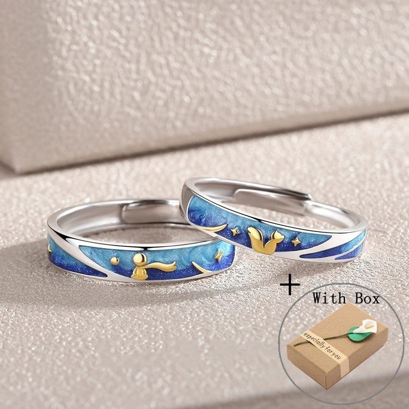 Кольцо из стерлингового серебра 925 пробы, оригинальное, в кольца для мужчин и женщин принца, лисы, для влюбленных 
Кольцо из стерлингового серебра 925 пробы, оригинальное, в кольца для мужчин и женщин принца, лисы, для влюбленных