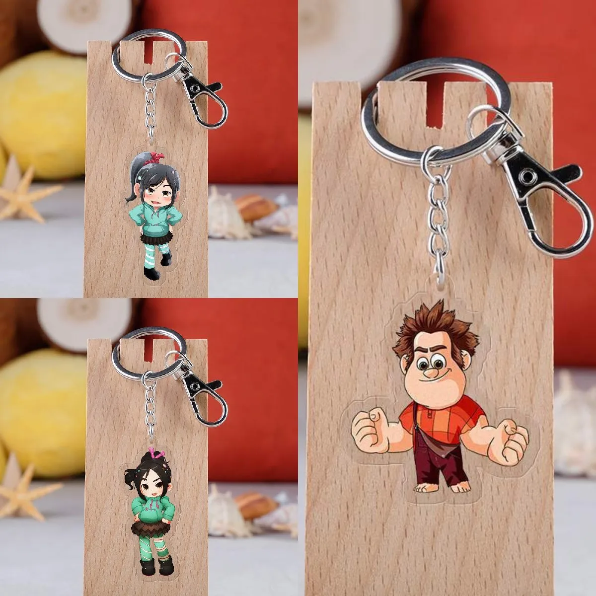 Creative Keychain Cartoon Wreck-It Ralph Vanellope Von Schweetz Acrylic Keyring Chain Bag Ornament Jewelry Gift for Kids Friends
Creative Keychain Cartoon Wreck-It Ralph Vanellope Von Schweetz Acrylic Keyring Chain Bag Ornament Jewelry Gift for Kids Friends
