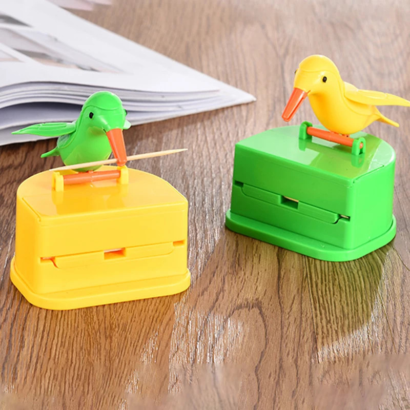 Little Bird Toothpick Box Desktop Decorations Automatic Press Type Picktooth Holder Kitchen Bar Supplies Toothpick Dispenser
Little Bird Toothpick Box Desktop Decorations Automatic Press Type Picktooth Holder Kitchen Bar Supplies Toothpick Dispenser