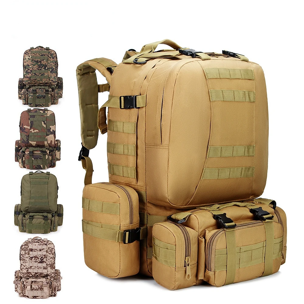 

Camping travel bag Oxford cloth outdoor backpack army camouflage hiking tactics bag Mountaineering combination back