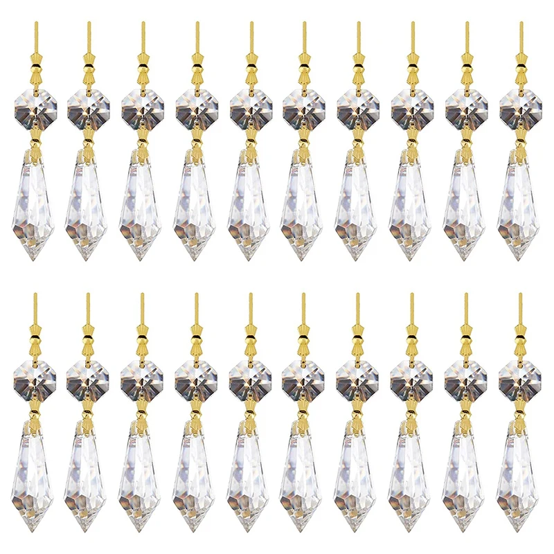 20PCS DIY Transparent Teardrop Chandelier Pendant Parts Beads, Chandelier Hanging Decoration
20PCS DIY Transparent Teardrop Chandelier Pendant Parts Beads, Chandelier Hanging Decoration