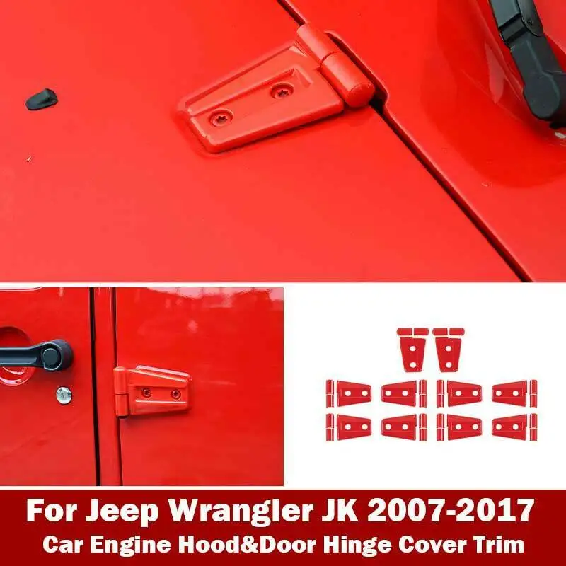 Fit For Jeep Wrangler JK 4DR 2007-2017 Red Car Engine Hood&Door Hinge Cover Trim
Fit For Jeep Wrangler JK 4DR 2007-2017 Red Car Engine Hood&Door Hinge Cover Trim