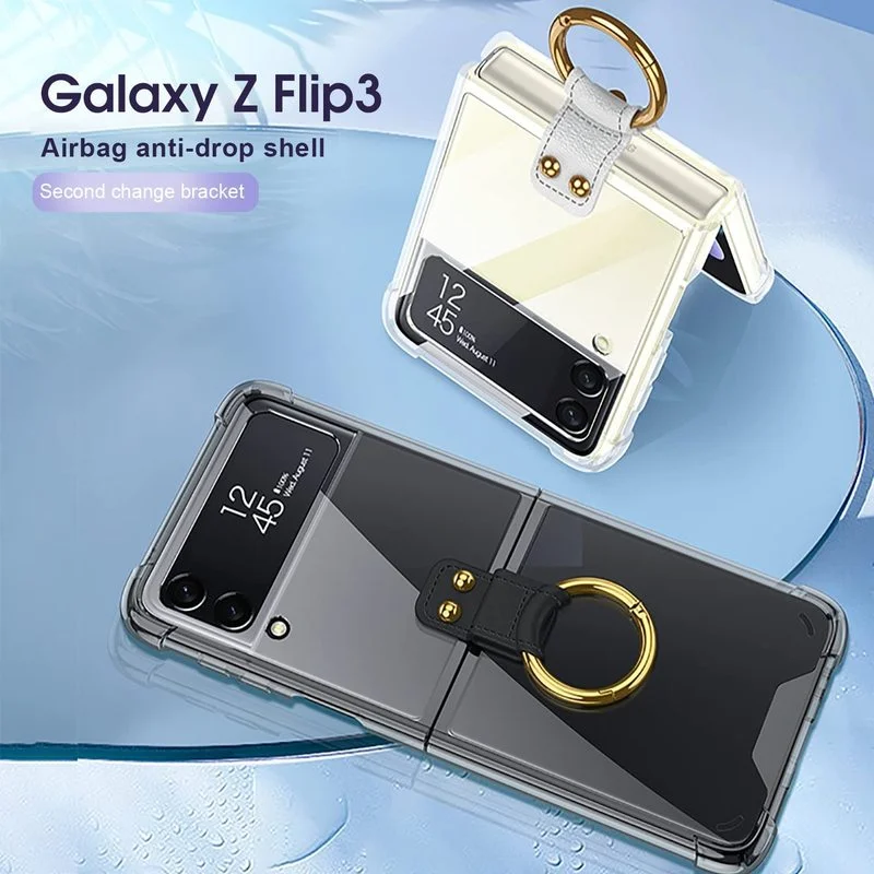 for Samsung Galaxy Z Flip 4 With Ring Transparent TPU Airbag Anti-Fall Protective Cover Phone Case for galaxy Z Flip3 5G
for Samsung Galaxy Z Flip 4 With Ring Transparent TPU Airbag Anti-Fall Protective Cover Phone Case for galaxy Z Flip3 5G