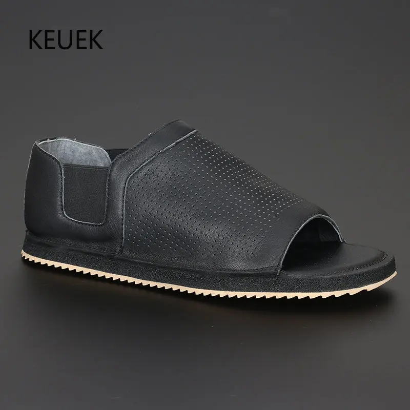 New Men Shoes Summer Fashion Breathable Open Toe Genuine Leather Casual Beach Sandals Male Slip-On Anti-Slippery Flat Heels 5A
New Men Shoes Summer Fashion Breathable Open Toe Genuine Leather Casual Beach Sandals Male Slip-On Anti-Slippery Flat Heels 5A