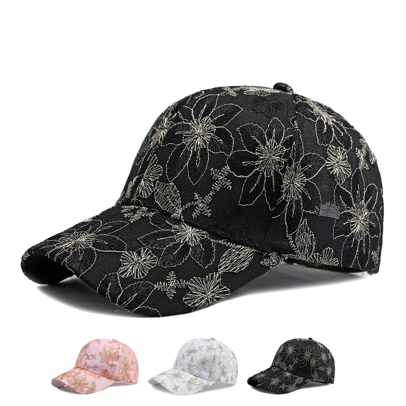 Summer lace flowers Baseball Hat breathable Outdoor Sports Sun Cap for Women Men Snapback Hat Adjustable Golf Fishing Hats
Summer lace flowers Baseball Hat breathable Outdoor Sports Sun Cap for Women Men Snapback Hat Adjustable Golf Fishing Hats